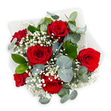 Red Rose & Gypsophila Bouquet